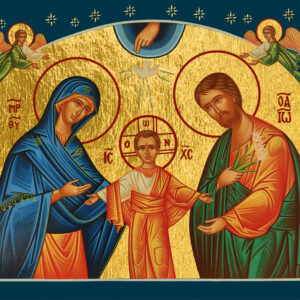 Icône La Sainte Famille aux Étoiles