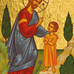 Icône Le Christ bénissant un enfant