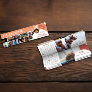 Calendrier marque-page 2026-2027 – « Notre Père » (format horizontal)