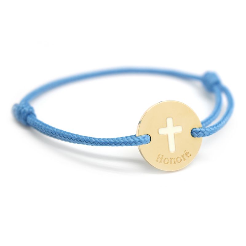 Bracelet mini jeton croix