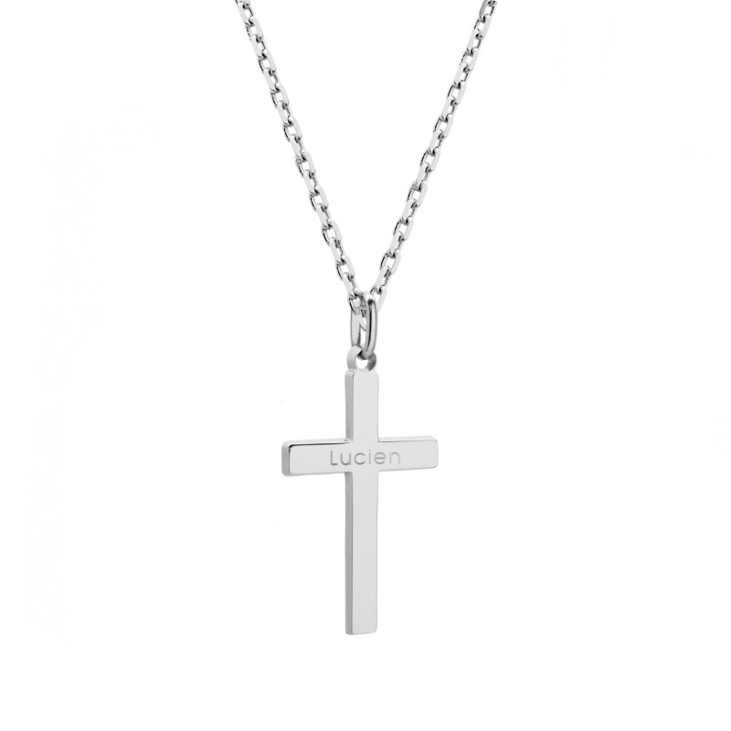 Collier croix en argent