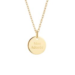 Collier dessin Ange plaqué or – Image 2
