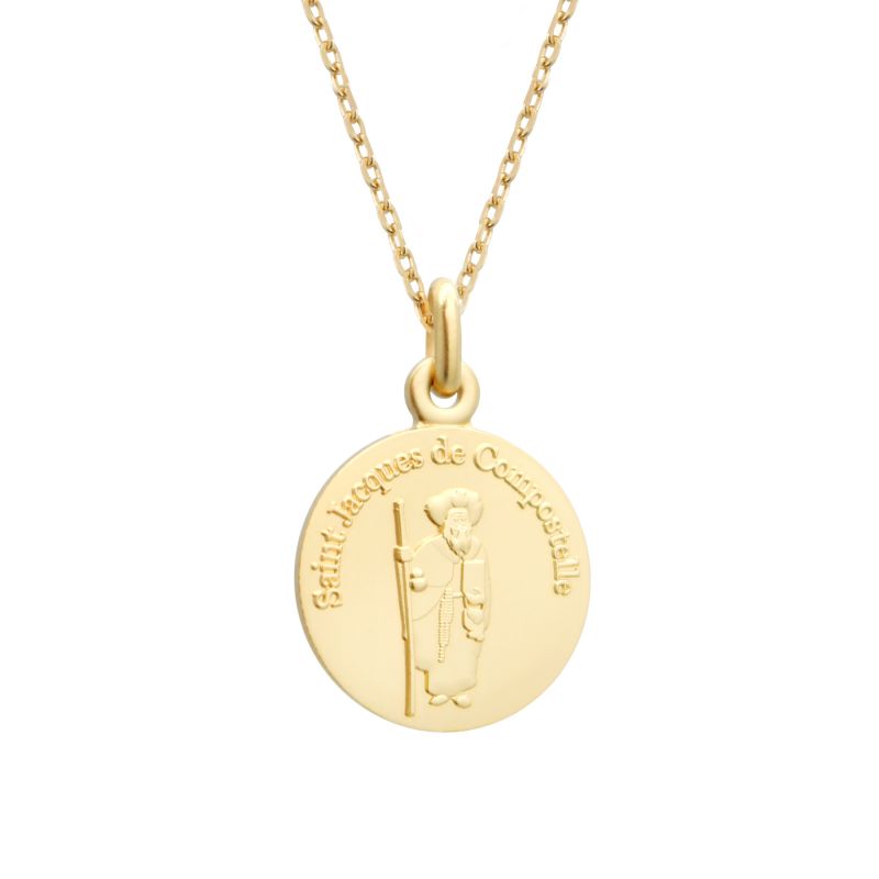 Collier Saint-Jacques-de-Compostelle en plaqué or