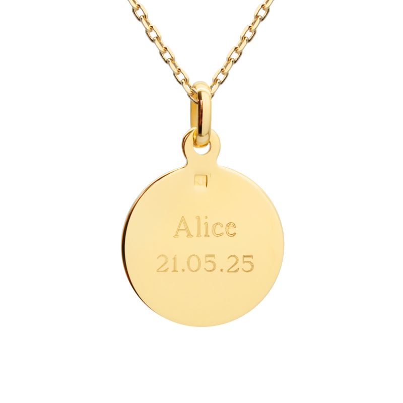 Collier médaille vierge ave maria – Image 2