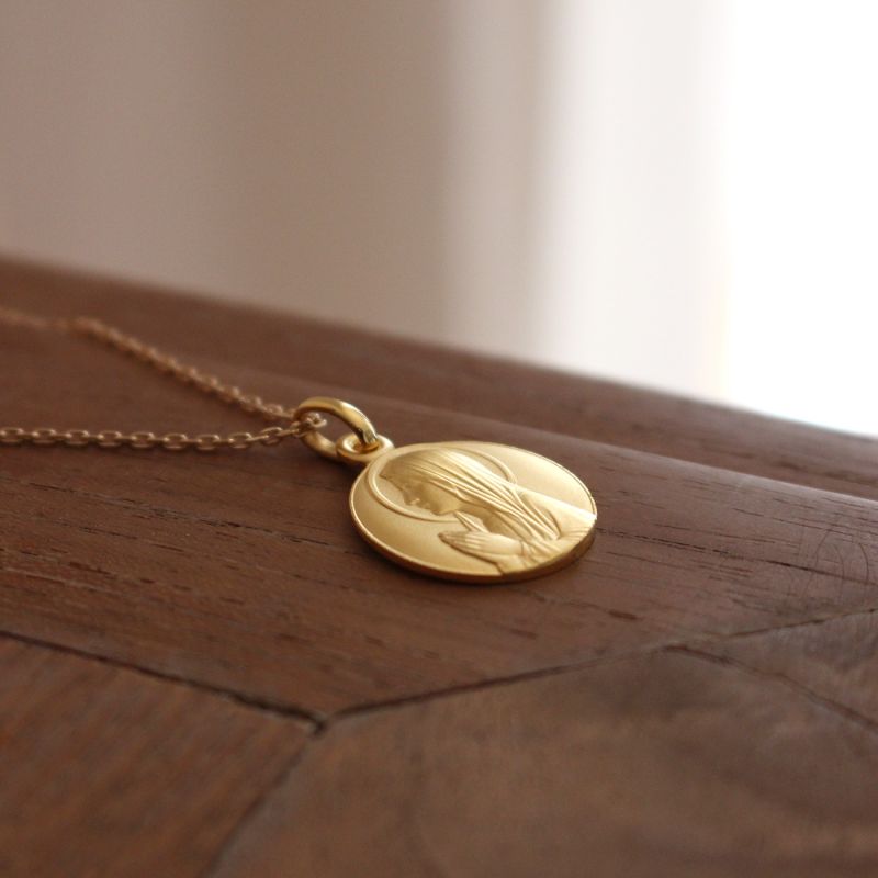 Collier médaille vierge ave maria – Image 4
