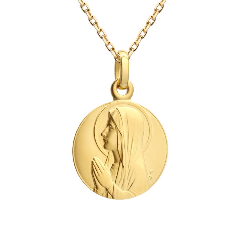 Collier médaille vierge ave maria